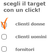 scegli il target con un click
